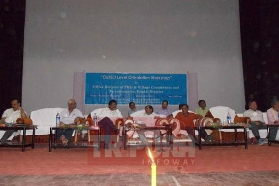 District level review meet held at Kamalpur Town Hall: Departments continued their demands of development District level review meet held at Kamalpur Town Hall: Departments continued their demands of development